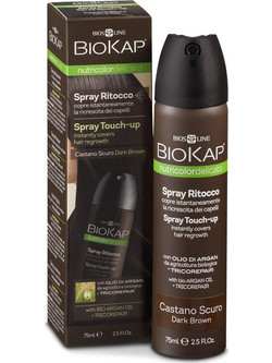 Biosline BioKap Nutricolor Touch Up Dark Brown Spray Βαφής Μαλλιών 75ml