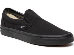 all black slip on vans