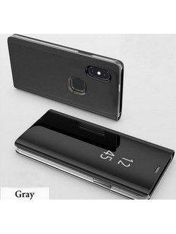 Θήκη Clear View για Huawei HONOR 8X Μαύρο (ΟΕΜ)