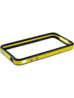 VOLTE-TEL ΘΗΚΗ IPHONE 4G/4S BUMPER METAL BUTTON YELLOW-BLACK VOLTE-TEL