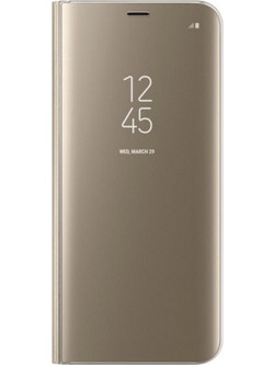 Θήκη Clear View για Huawei P30 Gold (oem)