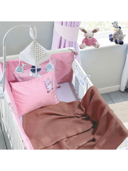 Das Home Relax 6544 Κουβέρτα Αγκαλιάς Πικέ 80x110 Ροζ