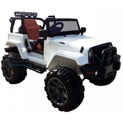 Scorpion Wheels Jeep Wrangler Ηλεκτροκίνητο Παιδικό Αυτοκίνητο Μονοθέσιο με Τηλεχειριστήριο 12V Λευκό
