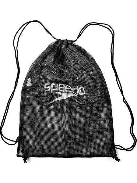 Speedo Equipment Mesh Τσάντα Πλάτης Κολυμβητηρίου Μαύρη 807407-0001