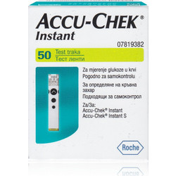 Roche Accu-Chek Instant Ταινίες Μέτρησης Σακχάρου 50τμχ