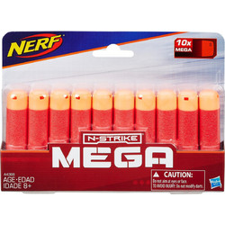 Hasbro Nerf N-Strike Mega 10 Dart Refill Ανταλλακτικά Σφαίρες Εκτοξευτή για 8+ Ετών