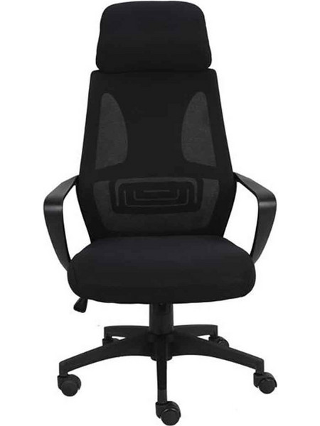 Woodwell BF2950 Καρέκλα Γραφείου με Στήριξη Μέσης και Ανάκλιση Μαύρη EO544,1