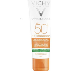 Vichy Capital Soleil Mattifying 3 in 1 Αντηλιακή Κρέμα Προσώπου SPF50+ 50ml
