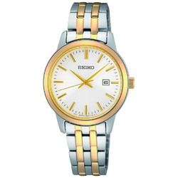 Seiko Essential Time Γυναικείο Ρολόι με Χρυσό Μεταλλικό Μπρασελέ SUR410P1