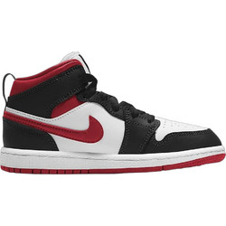 Jordan Air Jordan 1 Παιδικά Sneakers Μποτάκια Μαύρα Λευκά Κόκκινα 640734-122