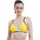 Tommy Jeans Bikini Top Τριγωνάκι Κίτρινο UW0UW03351-ZIK