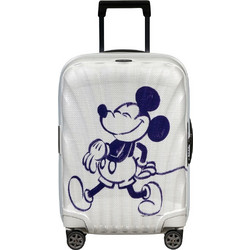 Samsonite C-Lite Disney Mickey Mouse On the Move Παιδική Βαλίτσα Μεσαία 69x46x29cm με 4 Ρόδες Λευκή