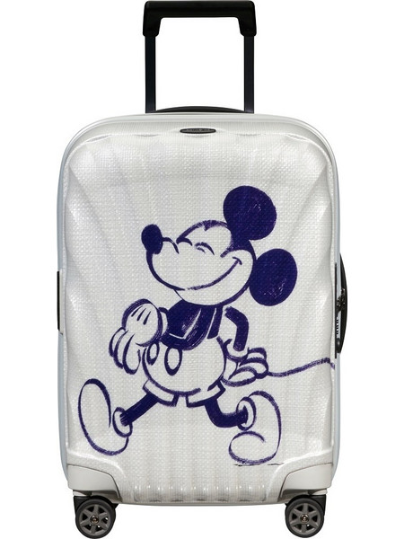 Samsonite C-Lite Disney Mickey Mouse On the Move Παιδική Βαλίτσα Μεσαία 69x46x29cm με 4 Ρόδες Λευκή