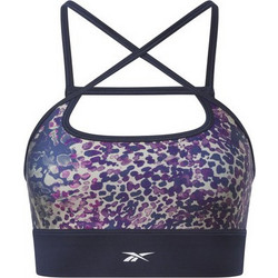 Reebok Mod Safari Poly Bralette Training Αθλητικό Μπουστάκι με Μέτρια Στήριξη Πολύχρωμο 100037690-Purple