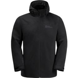 Jack Wolfskin Taubenberg 3in1 Αθλητικό Ανδρικό Μπουφάν Χειμωνιάτικο Softshell Αδιάβροχο Αντιανεμικό Μαύρο 1115311-6001