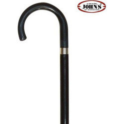 John's Μπαστούνι Μονόποδο Ξύλινο 98cm Μαύρο 15270