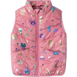 Name It Αμάνικο Παιδικό Μπουφάν Puffer Ροζ 13224723