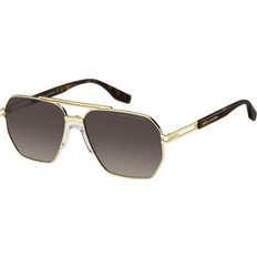 Marc Jacobs MARC748/S 06JHA Ανδρικά Γυαλιά Ηλίου Aviator Μεταλλικά Μαύρα Χρυσά με Μαύρο Polarized Φακό