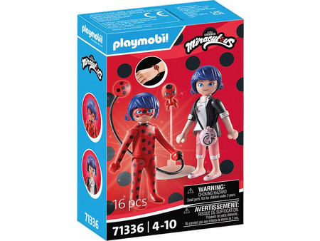 Playmobil Miraculous Marinette & Ladybug για 4-10 Ετών 71336