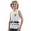 District75 Παιδικό T-Shirt Αμάνικο Λευκό 124KBTA-079-092