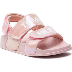 Tommy Hilfiger Παιδικά Πέδιλα για Κορίτσι Ροζ Χρυσά T1A2-33299-1367-302