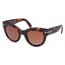 Tom FT1063 52T Γυναικεία Γυαλιά Ηλίου Cat Eye Κοκάλινα Ταρταρούγα με Καφέ Polarized Φακό