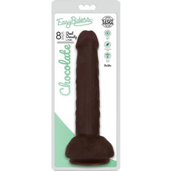 XR Brands Easy Riders Fine Ρεαλιστικό Dildo με Βεντούζα & Όρχεις 20.3cm Καφέ
