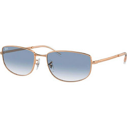 Ray-Ban RB3732 92023F Ανδρικά Γυαλιά Ηλίου Οβάλ Μεταλλικά Χρυσά με Μπλε Polarized Φακό