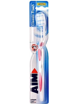 Aim Classic Fresh Medium Oδοντόβουρτσα Ροζ