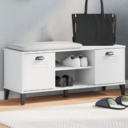 vidaXL Viken Παπουτσοθήκη Ξύλινη Λευκή 106x35x45cm 374932