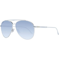 Longines LG0005-H 16C Ανδρικά Γυαλιά Ηλίου Aviator Μεταλλικά Ασημί με Μπλε Polarized Φακό
