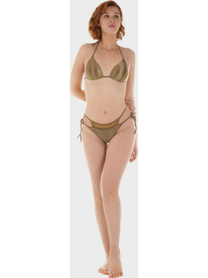 Gsecret Bikini Set Τριγωνάκι με Ενίσχυση Brazil Χακί C9372-26850