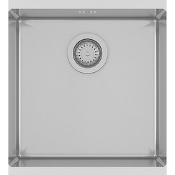Helika Enna 100X Υποκαθήμενος Νεροχύτης Inox Σατινέ 45x45cm