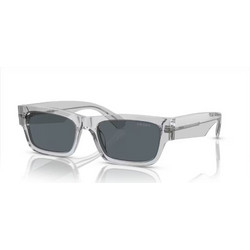 Prada PRA03S 17P0A9 Ανδρικά Γυαλιά Ηλίου Τετράγωνα Κοκάλινα Διαφανή με Μαύρο Polarized Φακό