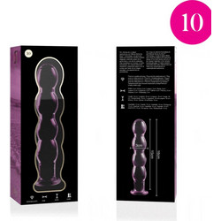 Ibiza Nebula Series 10 Borosilicate Γυάλινο Dildo 16.5cm Ροζ