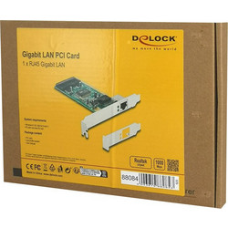 DeLOCK 88084 Ενσύρματη Κάρτα Δικτύου 1Gbps PCI
