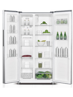 Davoline DSS 442D IX Ψυγείο Ντουλάπα 442lt Full No Frost Υ177xΠ91xΒ59cm Inox