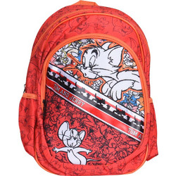 SunCe Tom & Jerry Σχολική Τσάντα Πλάτης Δημοτικού Κόκκινη THE-7410
