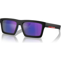 Prada SPS02Z/U 1BO05U Ανδρικά Γυαλιά Ηλίου Τετράγωνα Κοκάλινα Μπλε με Μπλε Polarized Φακό