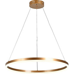 InLight Κρεμαστό Φωτιστικό Οροφής Μονόφωτο LED με Ρυθμιζόμενο Λευκό Φως Χρυσό Φ60cm 6095-C-Golden