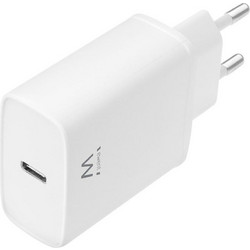 Ewent Φορτιστής χωρίς Καλώδιο με Θύρα USB-C 20W EW1320 White