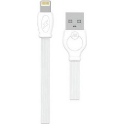 WK WDC-023 Flat USB-A to Lightning Cable 1m White WDC-023