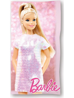 Dimcol Barbie Παιδική Πετσέτα Θαλάσσης Microfiber Ροζ 70x140cm 54460912021