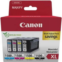 Canon PGI-1500XL B/C/M/Y Πακέτο 4 Μελανιών Εκτυπωτή Inkjet 9182B010