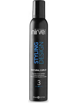 Nirvel Styling Design Natural Curls 3 Αφρός Μαλλιών για Μπούκλες Δυνατό Κράτημα 300ml