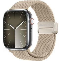Dux Ducis Strap Mixture Pro Series Λουράκι Υφασμάτινο Beige (Apple Watch 42 / 44 / 45 / 49mm)