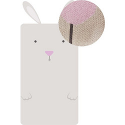 Chic Mic Rabbit KBB120 Κουβέρτα Αγκαλιάς Πλεκτή 80x140 Λευκή