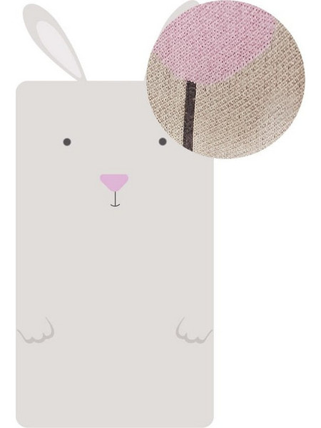 Chic Mic Rabbit KBB120 Κουβέρτα Αγκαλιάς Πλεκτή 80x140 Λευκή