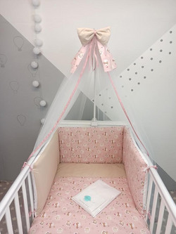 Baby Star Giraffe Σετ Κούνιας Pink 10τμχ