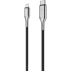 Cygnett Braided USB-C to Lightning Cable 30W 2m Black CY2801PCCCL